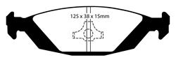 EBC Ultimax 2 Brake Pads for 1988-1993 900, 1986-1998 9000 - UD322