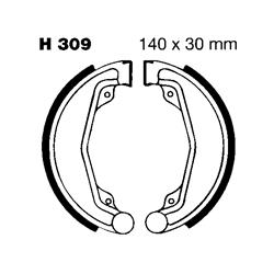 EBC Organic Brake Shoes 309
