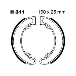 EBC Organic Brake Shoes for 1974-1976 XL350 - 311