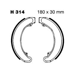 EBC Organic Brake Shoes 314