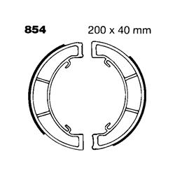 EBC Organic Brake Shoes for 1966-1970 BONNEVILLE 650 T120, 1966 BONNEVILLE 650 T120 POLICE, 1970 BONNEVILLE 650 T120R - 854