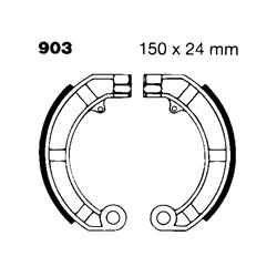 EBC Organic Brake Shoes for 2005-2006 PX 150 - 903