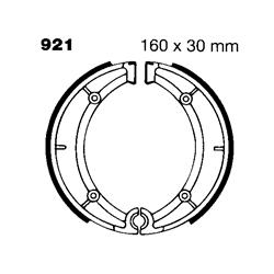 EBC Organic Brake Shoes for 2000-2002 748 MONOPOSTO - 921