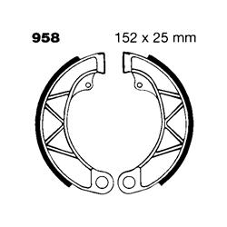 EBC Brakes Motorcycle Brake Shoes 958