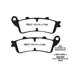 EBC EPFA Extreme Pro Brake Pads EPFA261/2HH