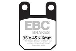 EBC Organic Brake Pads for 2010-2013 EVO 80, 2010-2019 EVO 80 JR, 2014-2019 EVO 80 SR - FA115