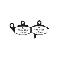 EBC Semi-Sintered V Brake Pads for 1987-2017 KLR650 - FA130V