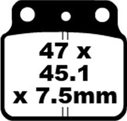 EBC X Series Moto-X Brake Pads FA137X