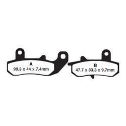 EBC R Series Sintered Brake Pads for 1990-1993 DR650S - FA157R