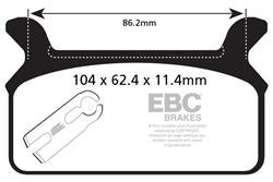 EBC Organic Brake Pads FA201