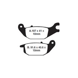 EBC Double-H Brake Pads for 2004-2009 CBR125R - FA343HH