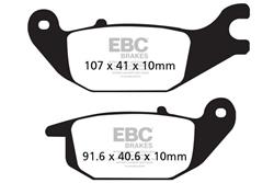 EBC Organic Brake Pads for 2004-2009 CBR125R, 2010 R15 - FA343