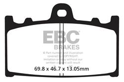 EBC Organic Brake Pads FA366