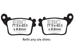 EBC Organic Brake Pads FA436