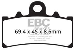 EBC Organic Brake Pads for 2015-2016 390 DUKE, RC 390 - FA606