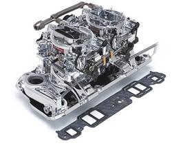 Edelbrock Performer RPM Dual Quad Air-Gap Manifold and Carburetor Kits