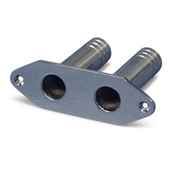 Eddie Marine Dual Stainless Steel Water Dump Fittings