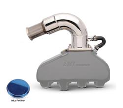 Eddie Marine EMI Thunder Exhaust System with Silent Choice High Performance Risers EMI-553B