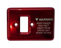 Eddie Marine Billet Aluminum Mercury Transom-Mount Trim Switch Covers SP-194R