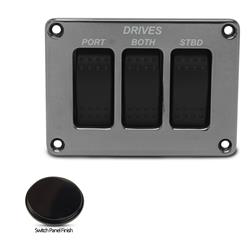 Eddie Marine Billet Aluminum Switch Panels SP-202DBA