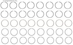 Enginetech Piston Ring Sets M37458-030