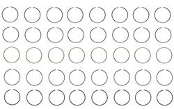 Enginetech Piston Ring Sets M40718-STD
