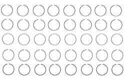 Enginetech Piston Ring Sets M41118-040