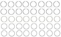 Enginetech Piston Ring Sets M42558-STD