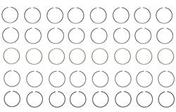 Enginetech Piston Ring Sets M98128-.50