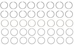 Enginetech Piston Ring Sets R37558-040