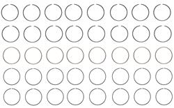 Enginetech Piston Ring Sets R38858-040