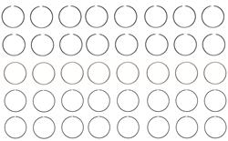 Enginetech Piston Ring Sets R40558-STD
