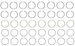 Enginetech Piston Ring Sets R40658-030