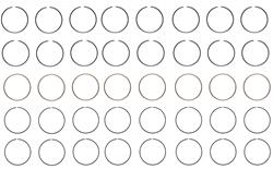 Enginetech Piston Ring Sets R41258-STD