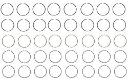Enginetech Piston Ring Sets R41818-STD