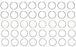 Enginetech Piston Ring Sets R42558-STD