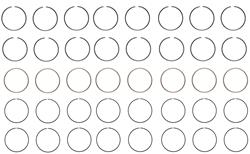Enginetech Piston Ring Sets R43058-030