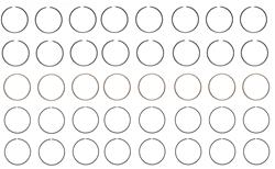 Enginetech Piston Ring Sets R43658-030