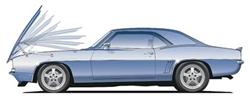 Electric-Life Power Reverse Hood Kits for 1967-69 Camaro for 1967-1969 CAMARO - 99850