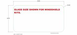 Extreme Metal Products Laminated Glass Windshield Frames 10725 KIT