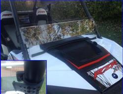 Extreme Metal Products Quick-Connect Half Windshields 12364