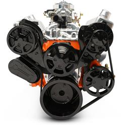 Eddie Motorsports Raven Series S-Drive Serpentine Pulley Drive Systems MS118-10RBK