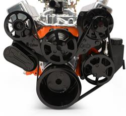Eddie Motorsports Raven Series S-Drive Serpentine Pulley Drive Systems MS118-15BK