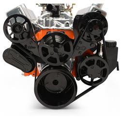 Eddie Motorsports Raven Series S-Drive Serpentine Pulley Drive Systems MS118-52BK