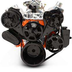 Eddie Motorsports Raven Series S-Drive Serpentine Pulley Drive Systems MS118-55BBK