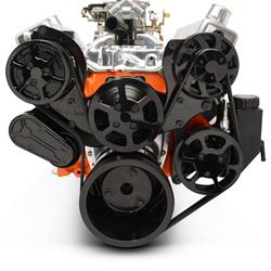 Eddie Motorsports Raven Series S-Drive Serpentine Pulley Drive Systems MS118-55BK