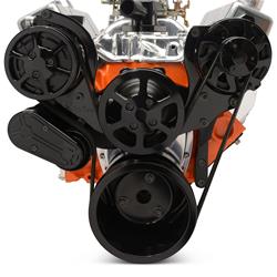 Eddie Motorsports Raven Series S-Drive Serpentine Pulley Drive Systems MS118-56BK