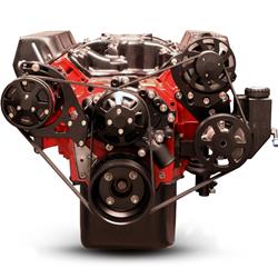 Eddie Motorsports Raven Series S-Drive Serpentine Pulley Drive Systems MS118-66BBK