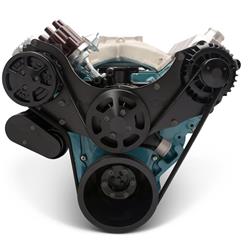 Eddie Motorsports Raven Series S-Drive Serpentine Pulley Drive Systems MS118-68BK