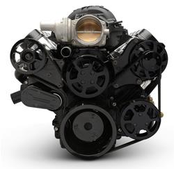 Eddie Motorsports Raven Series Elite S-Drive Serpentine Pulley Drive Systems MS118-85RBK